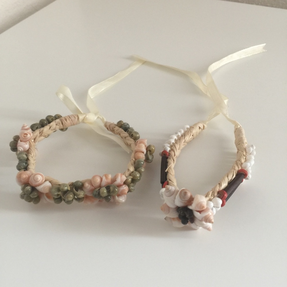 NWOT Hawaiian Twine & Seashell Bracelets